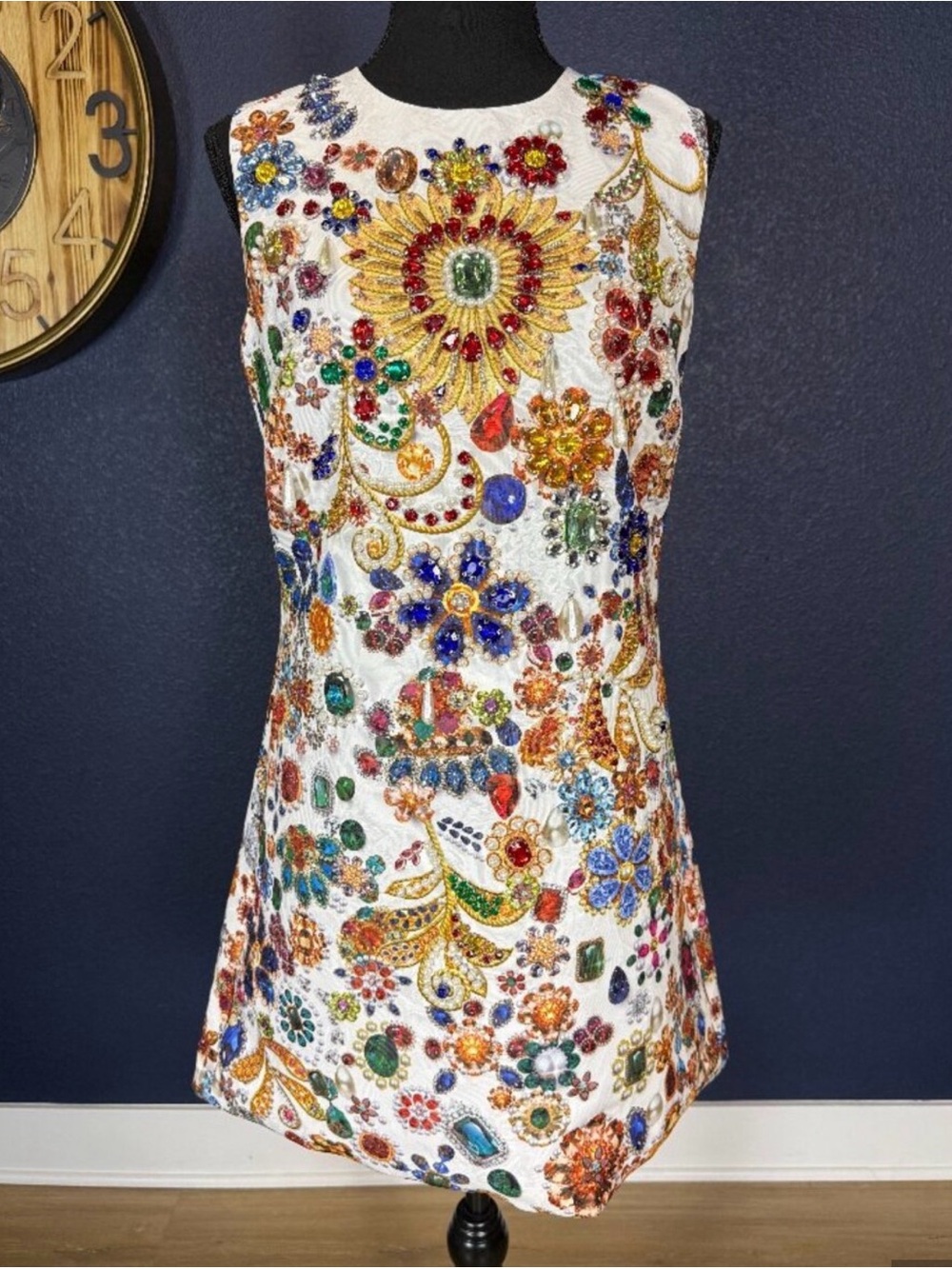 Bella Barnett NWT Gio Diamante Mini Dress Size Medium - Picture 2 of 9